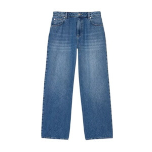 Mint Velvet Mid Indigo Crochet Trim Straight Jeans